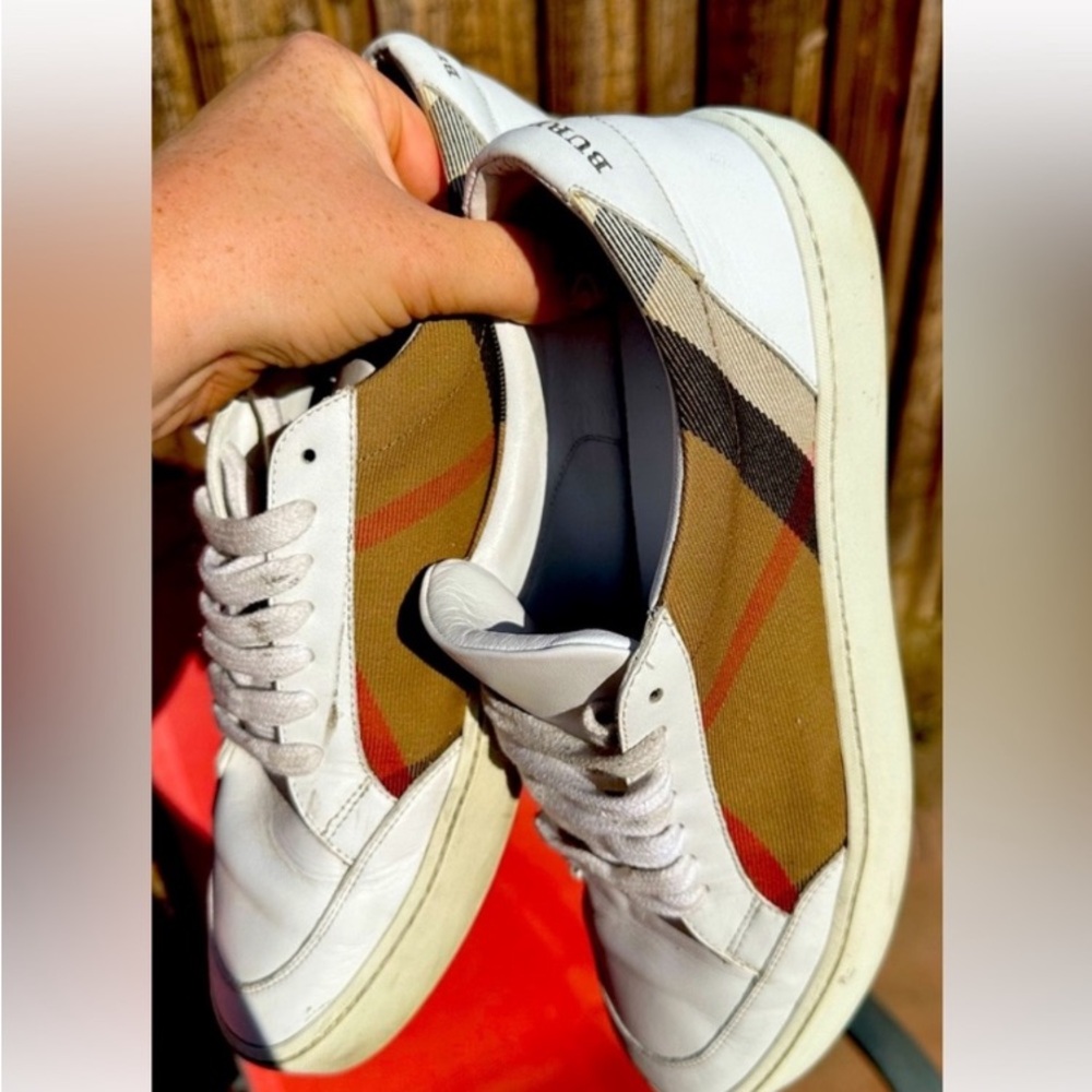 Burberry Salmond Nova Check Sneakers Sz 41 - Picture 5 of 9